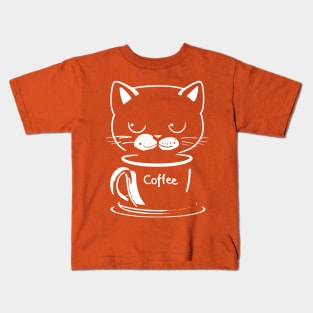 Paws and coffee bliss Kids T-Shirt